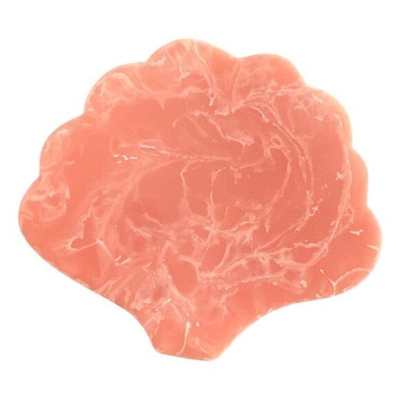 Pernille Rosenkilde for Anthropologie Peach Shell Shaped Coasters - Picture 3 of 10